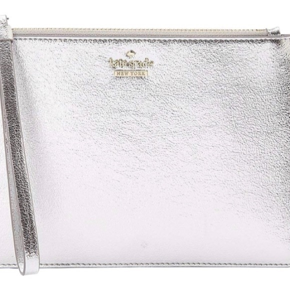 kate spade Handbags - Highland Drive Yury Platino Faux Leather Wristlet